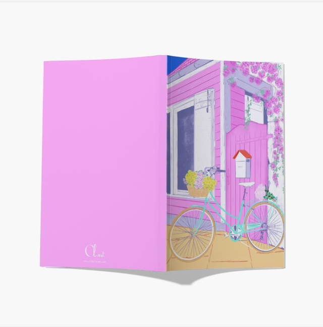 Notebook without line À Bicyclette SOLD OUT