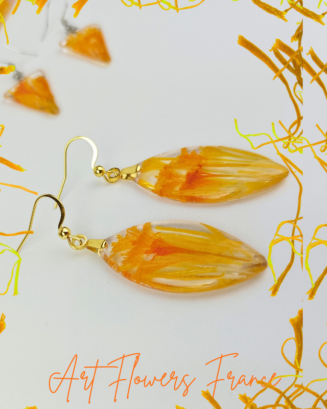 Boucles d'oreilles Safran (3)