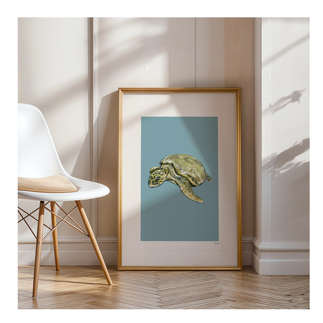 &#039;Sea Turtle&#039; art print