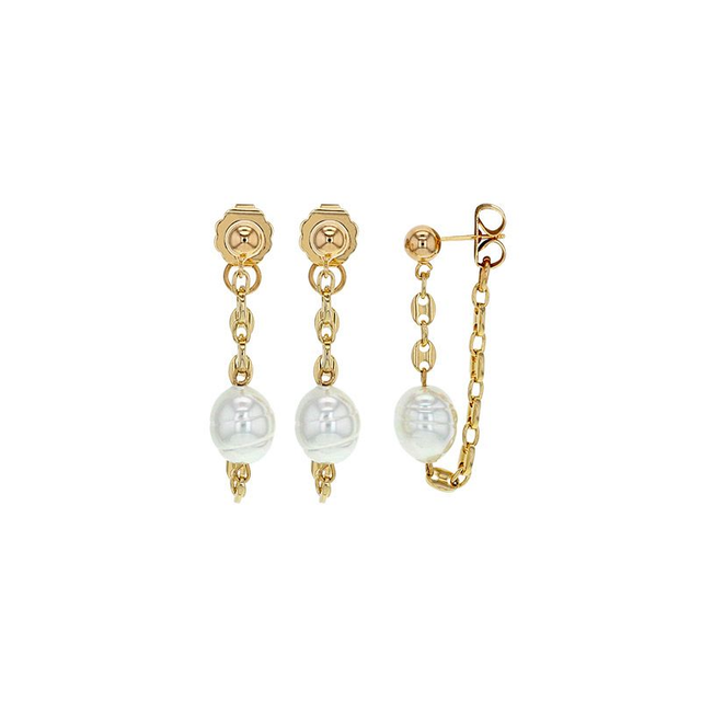 Boucles d'oreilles Chaînette Grain