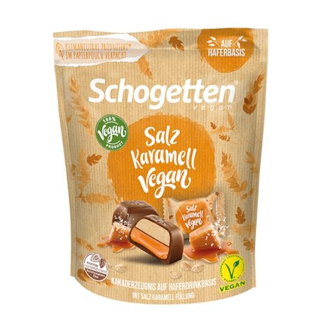 Schogetten Vegan Krokant Salz Karamell 125g