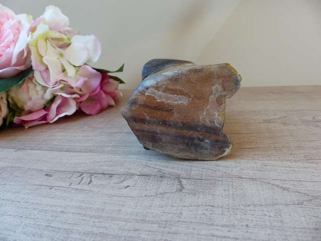 Ancien pingouin en bois sculpté à la main, figurine sculpture manchot en bois fait main, statuette animal en bois animal pingouin collection