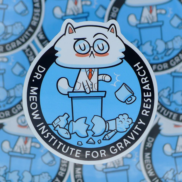 Single Sticker - Gravity Research - ca. 7x7 cm  