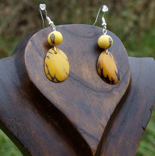 Les chips avec perle jaunes - Sur Commande