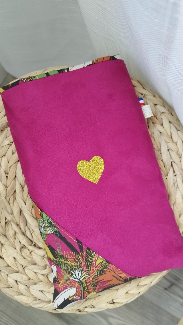 Housse livre de poche exotique * Avec amour *