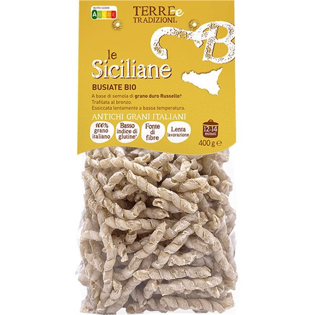Busiate de blé Russello biologiques - Specialite Sicilienne