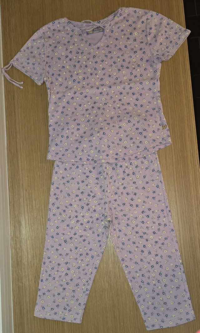 Pyjama court fleuri 8 ans