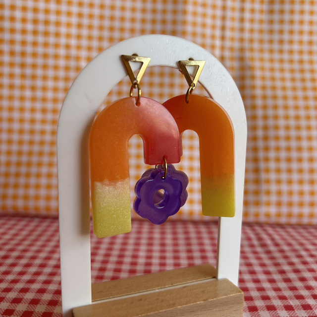 Pendientes Flowerbow