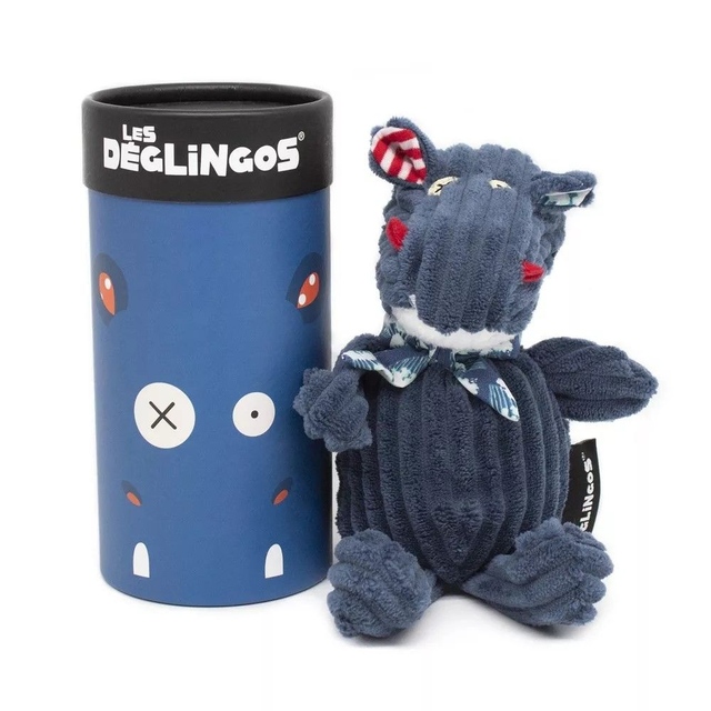 Peluche toute douce bébé enfant- Boite cadeau tirelire- Petit Simply Hippipos l'hippopotame