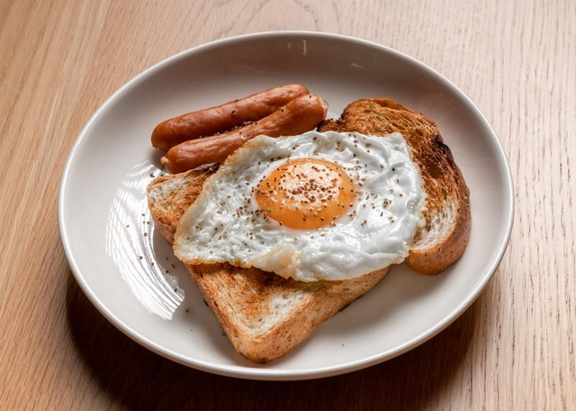 Sausage and egg sandwich