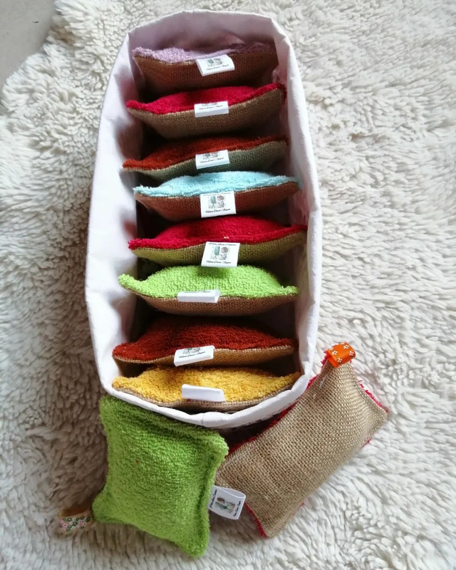 Eponge toile de jute