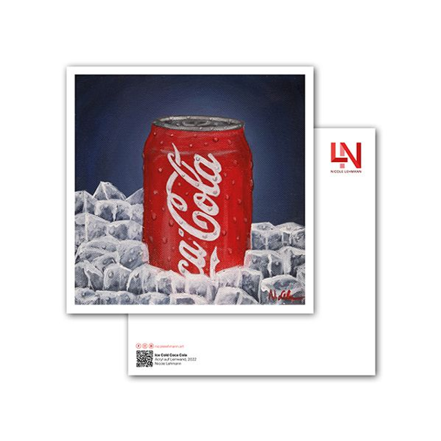 Ice Cold Coca Cola - Kunstkarte