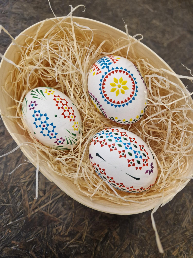 3-er Set Wachs-Bossier-Technik Bauernmuster