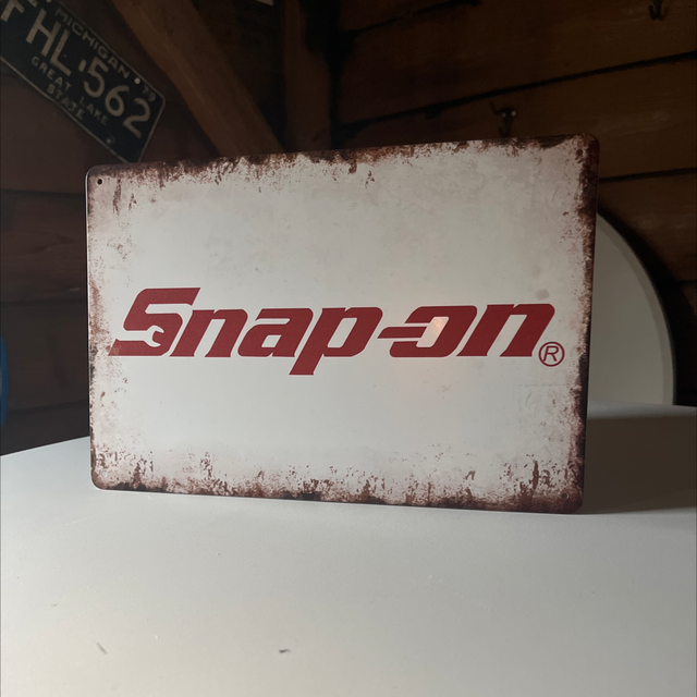 Snap on metalen bierbord - 30x20 cm