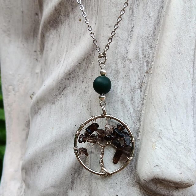 Smokey quartz and Bloodstone Necklace