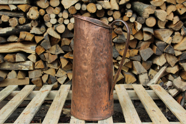 Handmade Copper Umbrella Stand Jug Shape, Storage bin