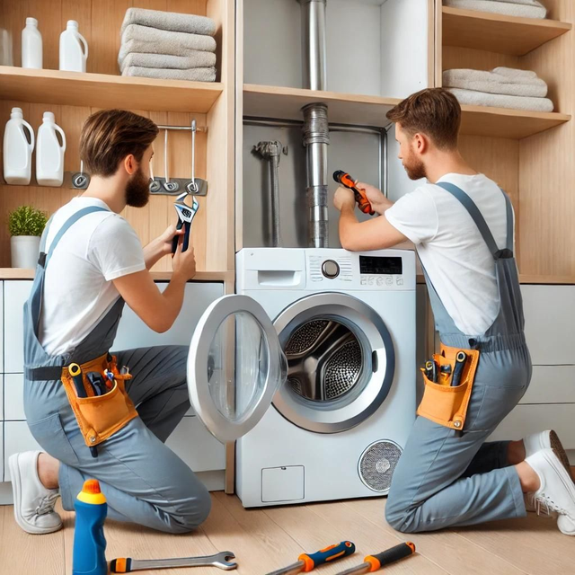 Pesukoneen ammattiasennus (muualta ostettu)