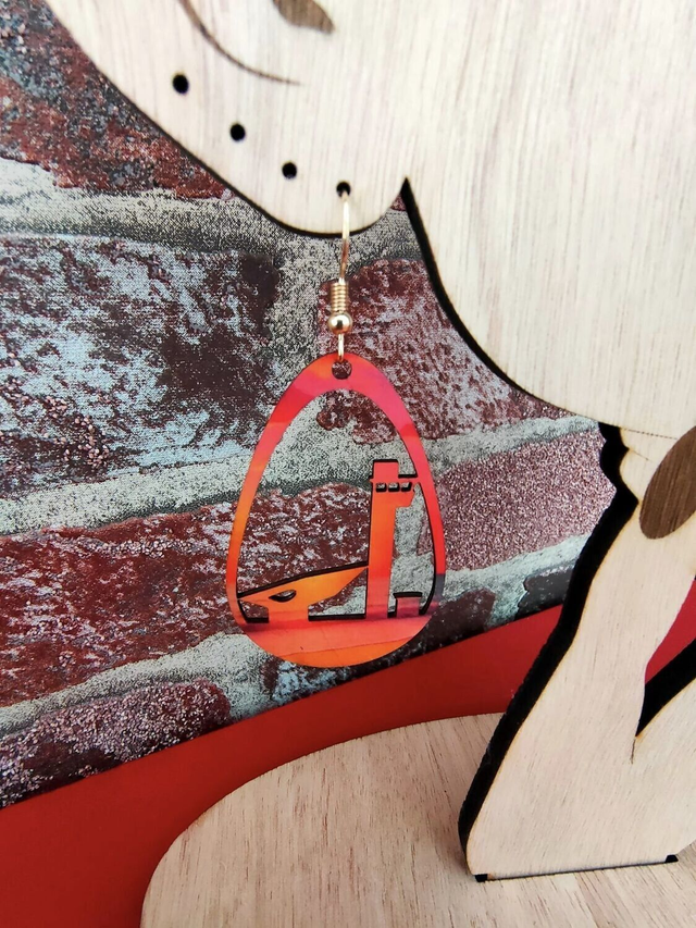 Boucles d&#039;oreilles en bois