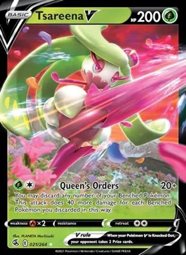 Tsareena V - 021/264 (Rare Holo V)