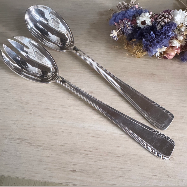 Couverts à salade Art déco 