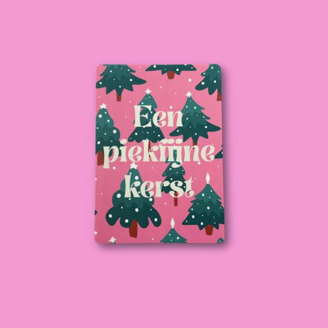 Kerstkaart Piekfijne kerst