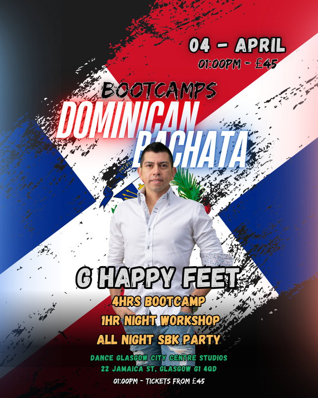 Dominican Bachata Bootcamp (4th April)