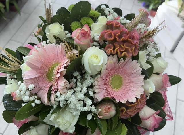 Bouquet colori tenui 