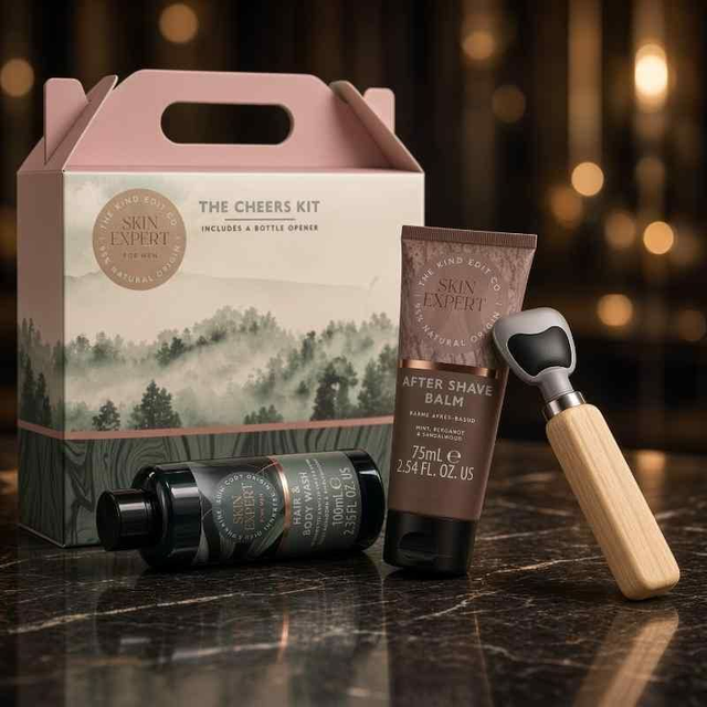 The Kind Edit Co. Skin Expert The Cheers Kit Gift Set – Hair & Body Wash
