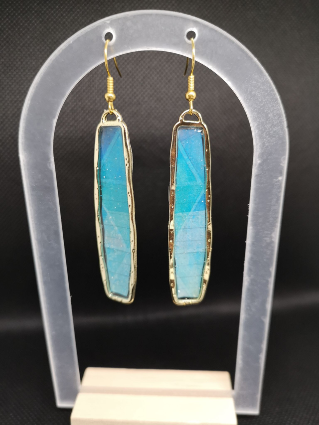 Oblongue nuance de bleu