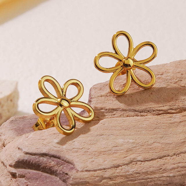 Boucles d’oreilles FLORIE | En acier inoxydable 