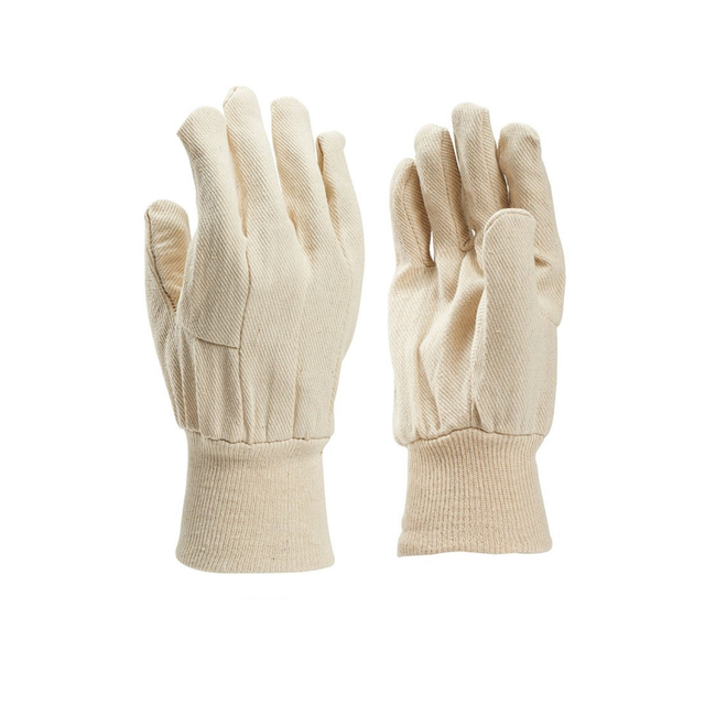 H1/katoenen keperdoek werkhandschoen