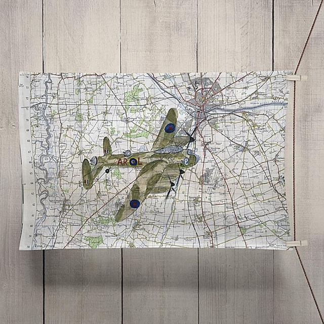Lancaster over Lincoln tea towel