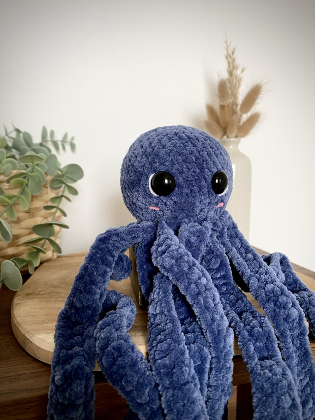 Poulpe taille L bleu jean