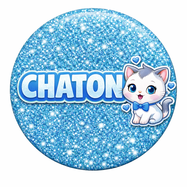 Badge chaton 