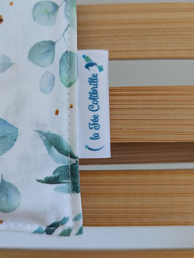 Ensemble de 8 carrés visage avec étui assorti - Aqua