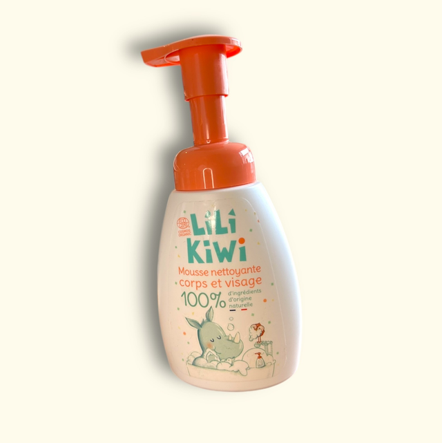 Lili kiwi Mousse pour le visage et le corps entièrement naturelle