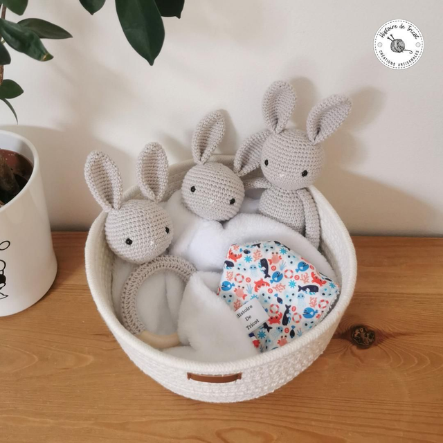 Coffret Naissance Lapinou gris