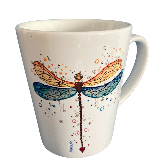 Konische Keramiktasse "Libelle"