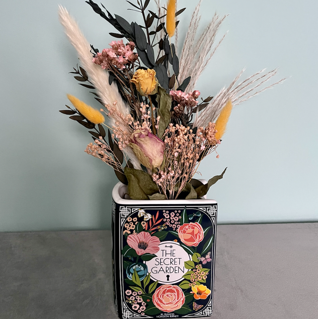The Secret Garden Dried Book Vase