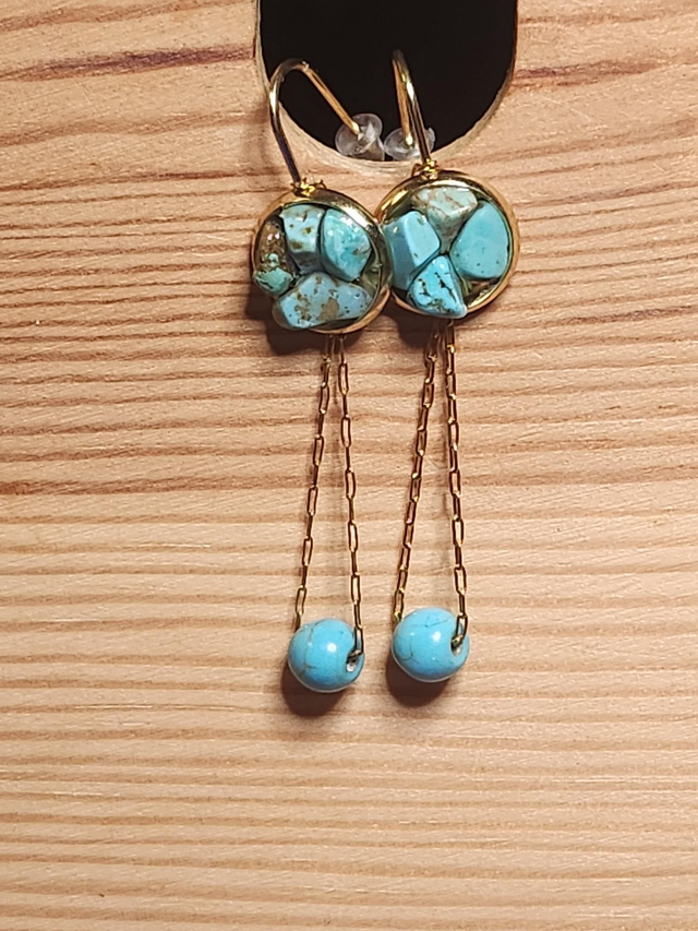 BO sphère résine bleu