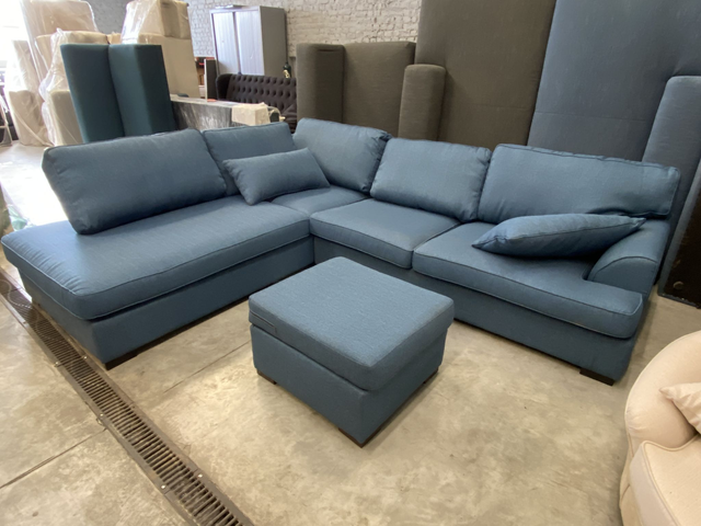 Canapé d&#039;angle gauche &quot;Rodier Intérieurs&quot;