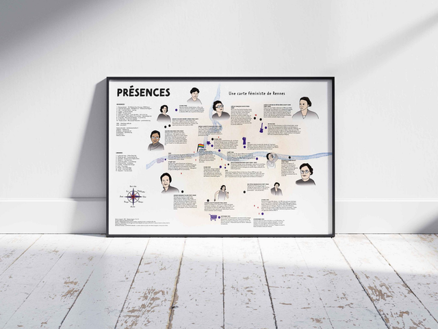Affiche carte féministe Présences