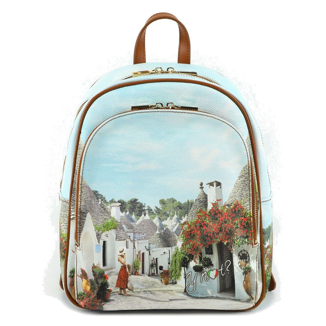 Zaino con zip borsa a spalla ynot Y Not? Alberobello Trulli donna ragazza