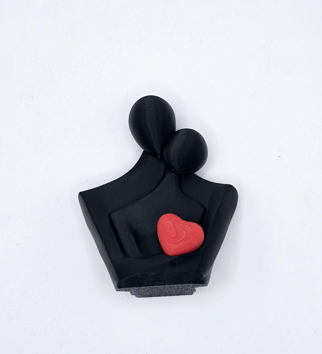 601. Couple 3D printed Ornament 