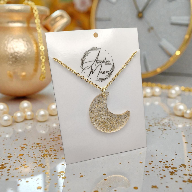 Collier "Gold Moon"