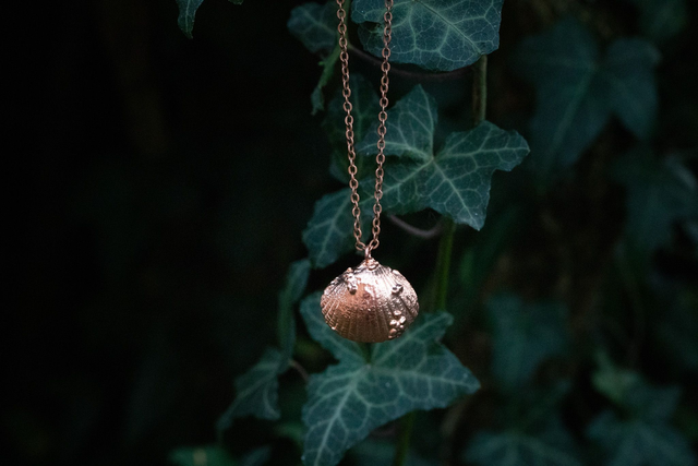 Collier Coquillage cuivre (2)