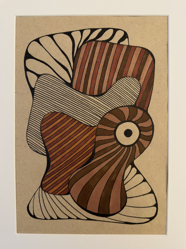 Dessin sur papier artisanal 