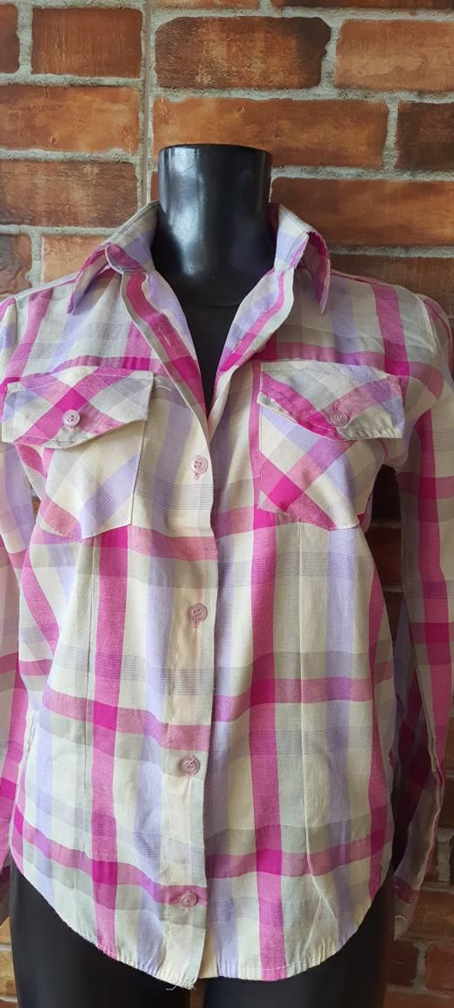 Blusa Quadriculada, T/M-38, Manga Longa