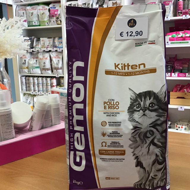 GEMON KAT KITTEN POLLO E RISO 2KG 