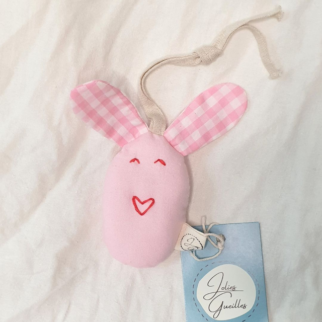 Le Kiki lapin rose et vichy